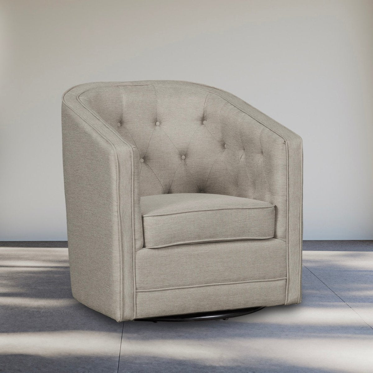 Caddo Swivel Chair [Linen] | Titan Chair