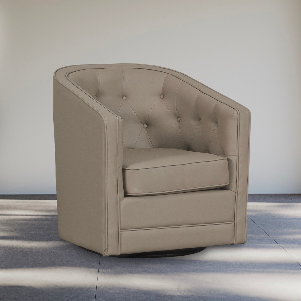 Caddo Swivel Chair [PU Leather] | Titan Chair